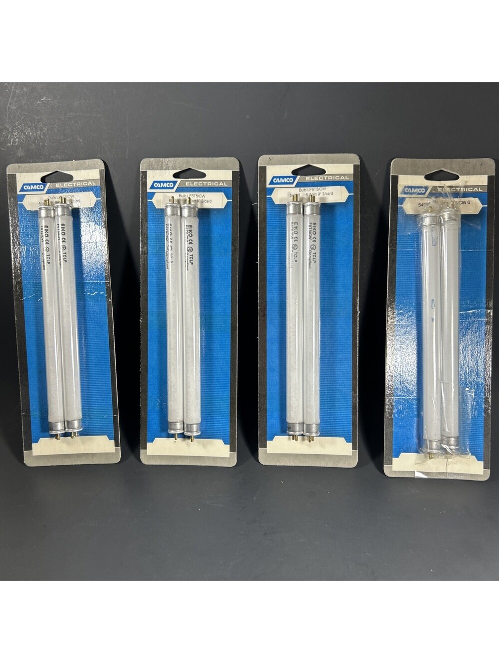 Camco LF6T5/CW RV Fluorescent Bulbs 6W Cool White Lot of 8 (4 Packs)